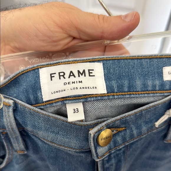 Frame Denim Blue Ankle Cropped Jeans - Picture 2 of 4